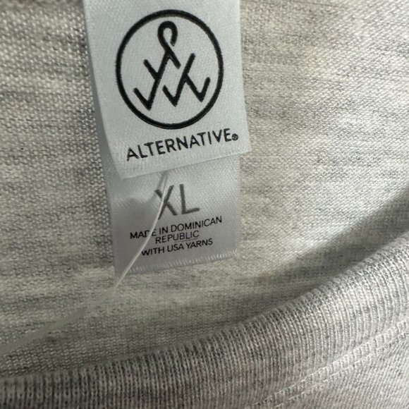 ALTERNATIVE APPAREL INC Mens T shirt Size XL Gray 01170C1 LS GO-TO TEE - Picture 4 of 9